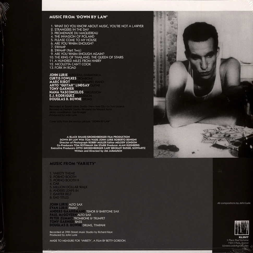 John Lurie - OST Down By Law Clear Vinyl Edtion