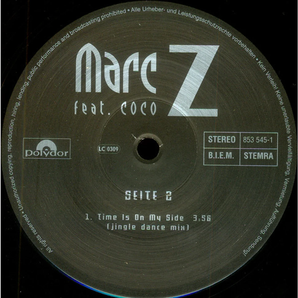 Marc Z Feat. Coco - Time Is On My Side