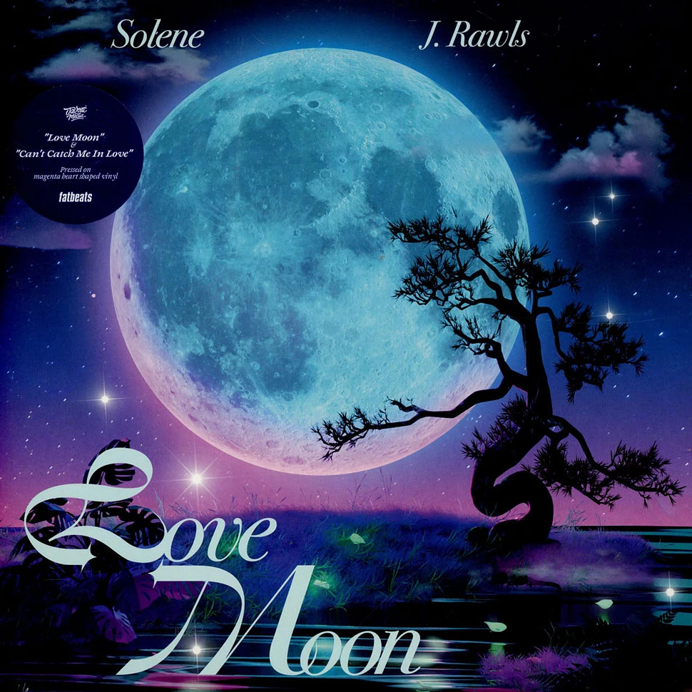 Solene & J. Rawls - Love Moon / Can't Catch Me In Love Heart Shaped Hot Pink Vinyl Edition