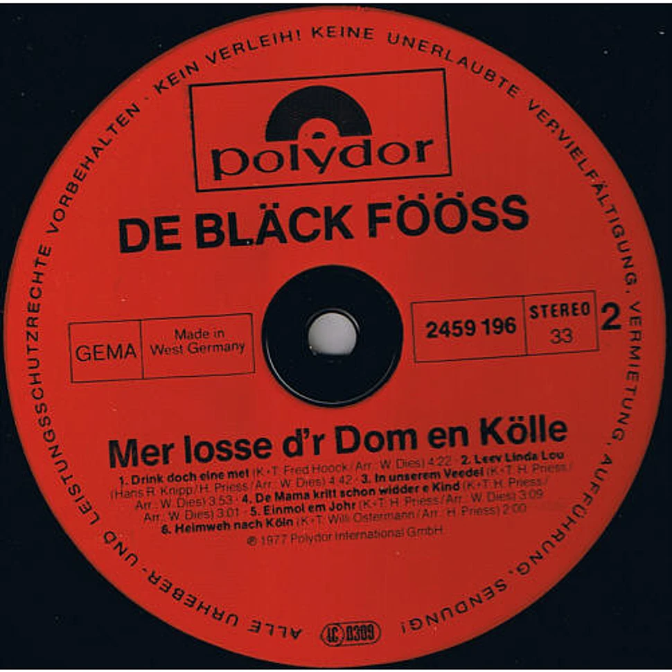 Bläck Fööss - Mer Losse D'r Dom En Kölle