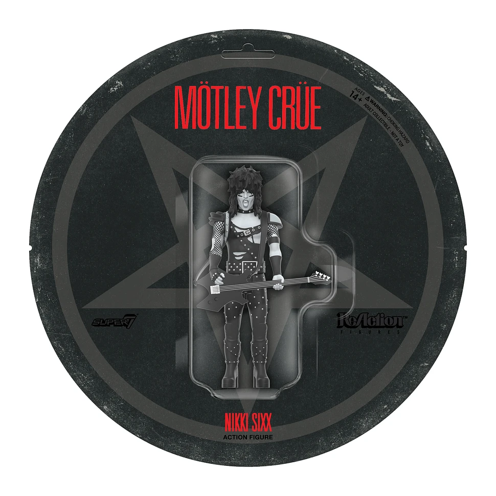 Mötley Crüe - Nikki Sixx (Shout At The Devil - Black & White) - ReAction Figure