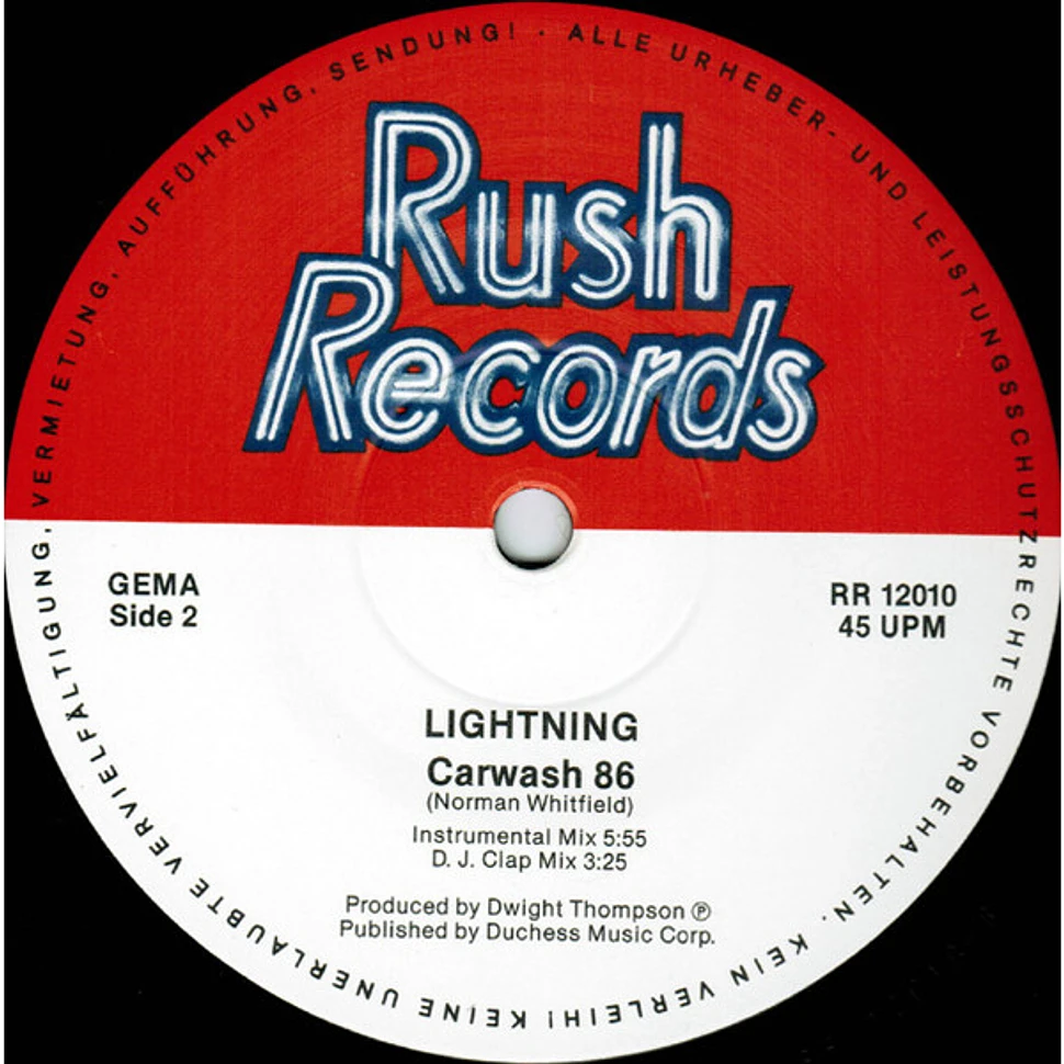 Lightning - Car Wash '86