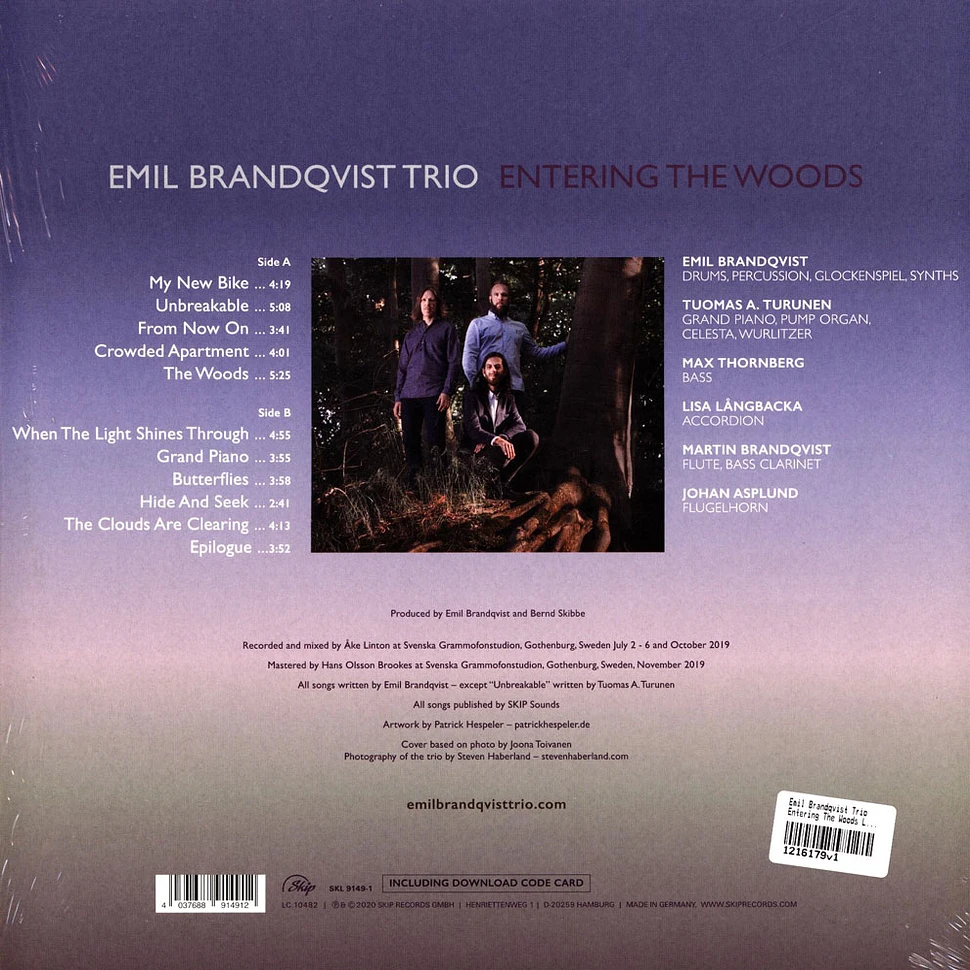 Emil Brandqvist Trio - Entering The Woods Limited Black Vinyl Edition