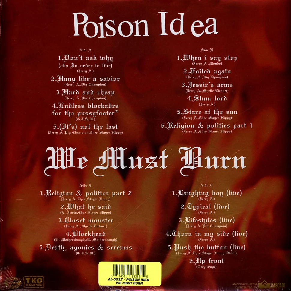 Poison Idea - We Must Burn