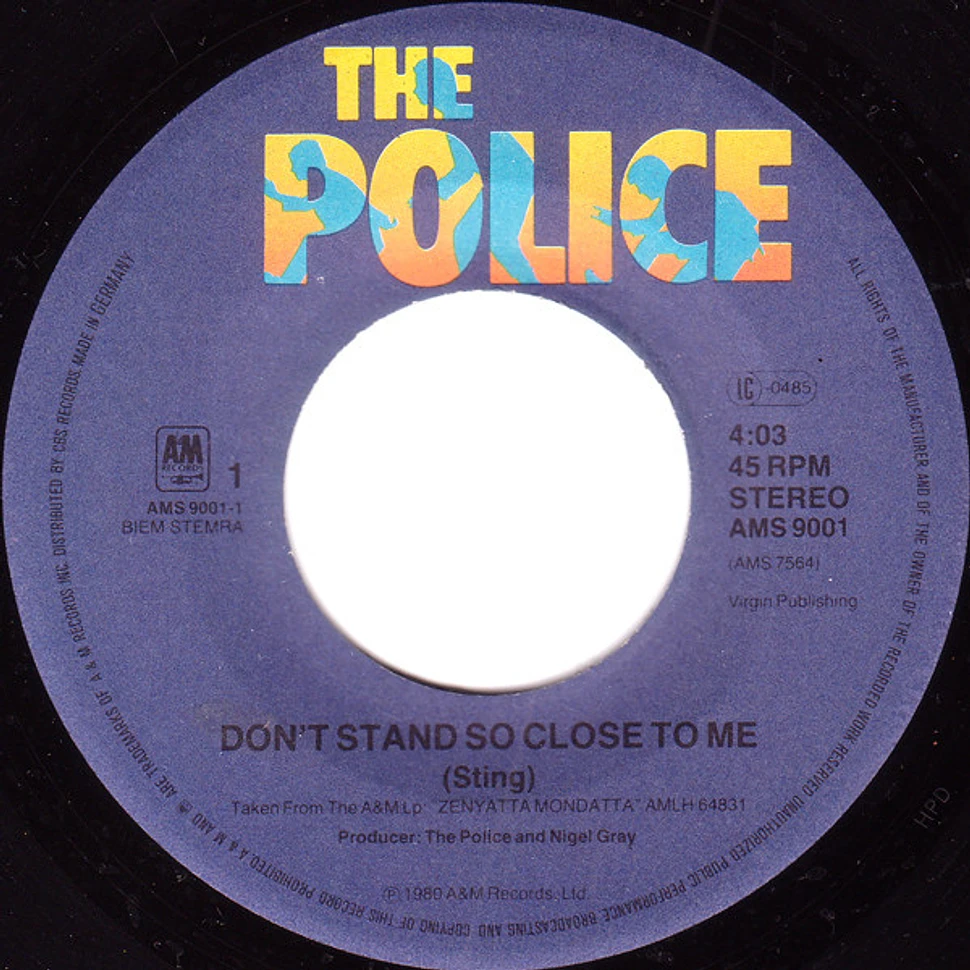 The Police - Don't Stand So Close To Me