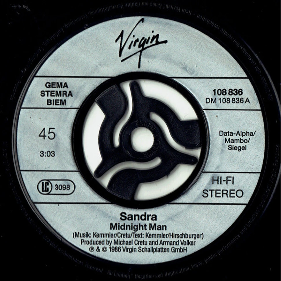 Sandra - Midnight Man