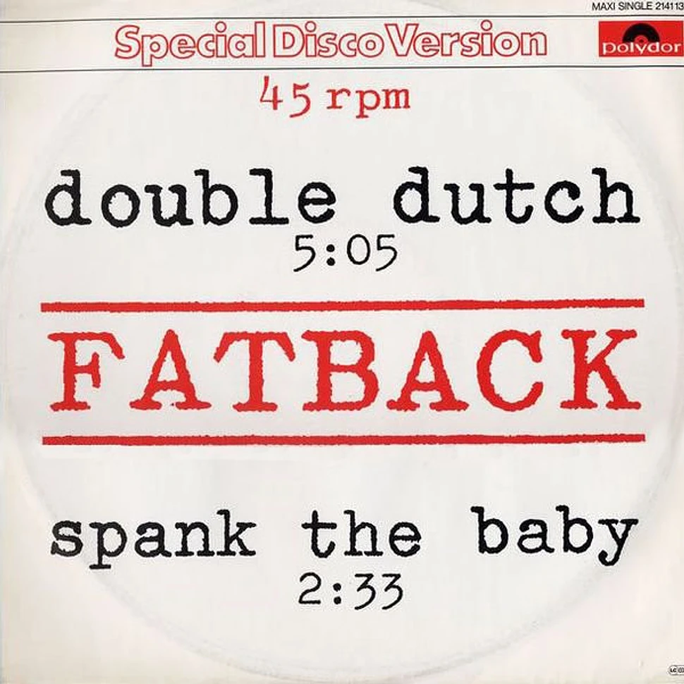 The Fatback Band - Double Dutch / Spank The Baby