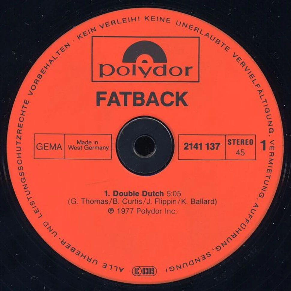 The Fatback Band - Double Dutch / Spank The Baby