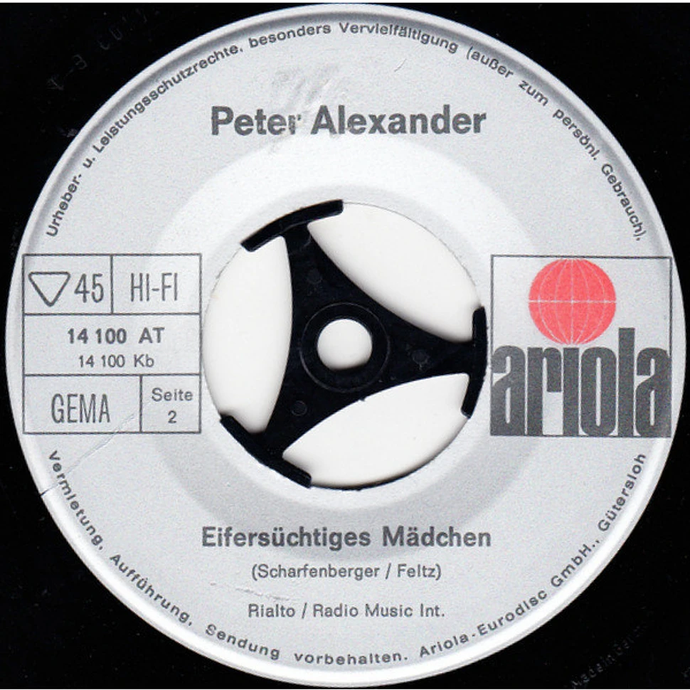 Peter Alexander - Komm Und Bedien Dich (Gli Occhi Miei)