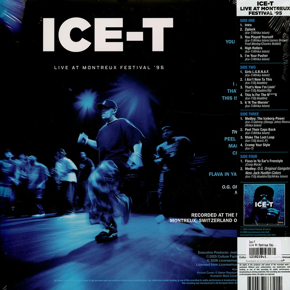 Ice-T - Live At Montreux Festival '95 Record Store Day 2025 Dark