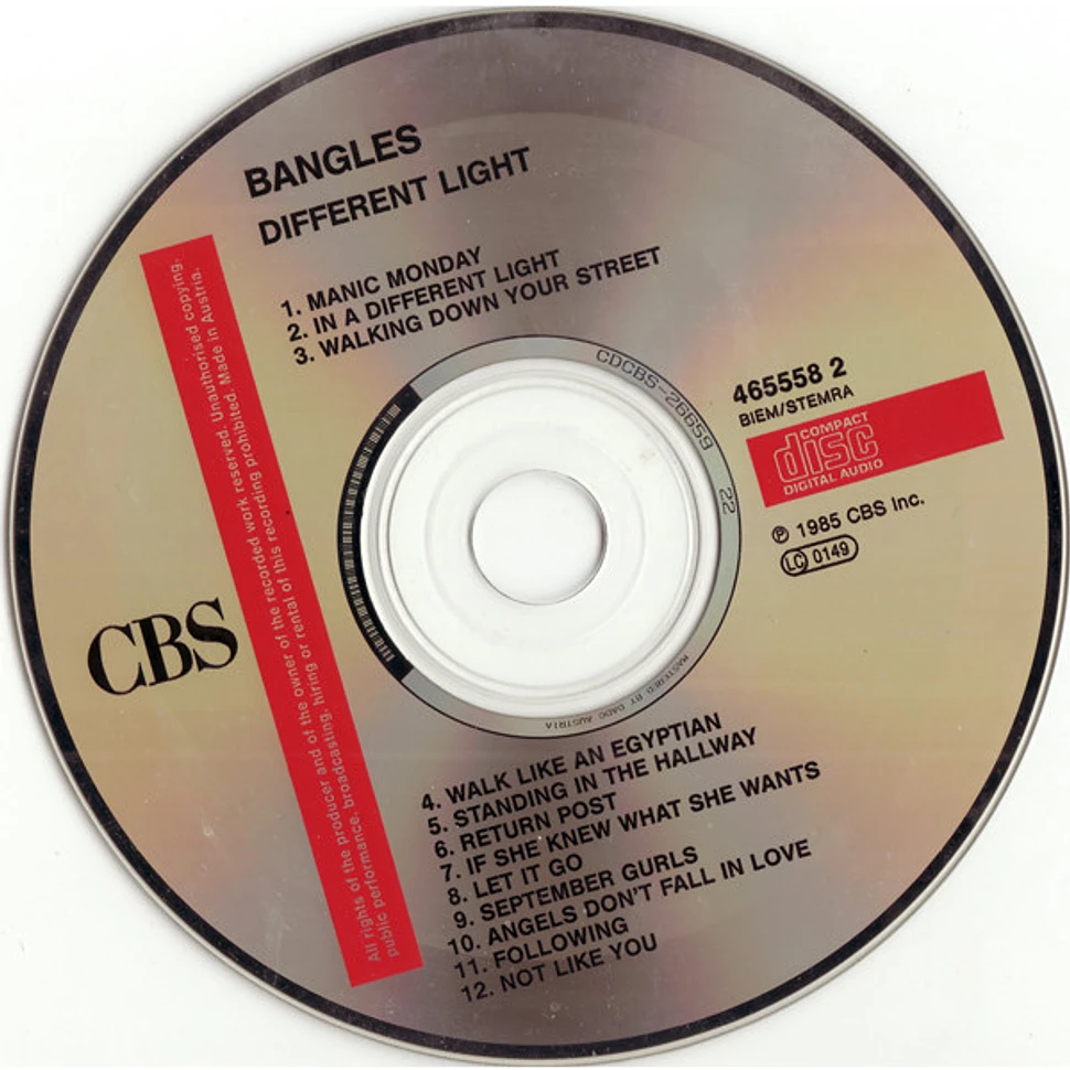 Bangles - Different Light