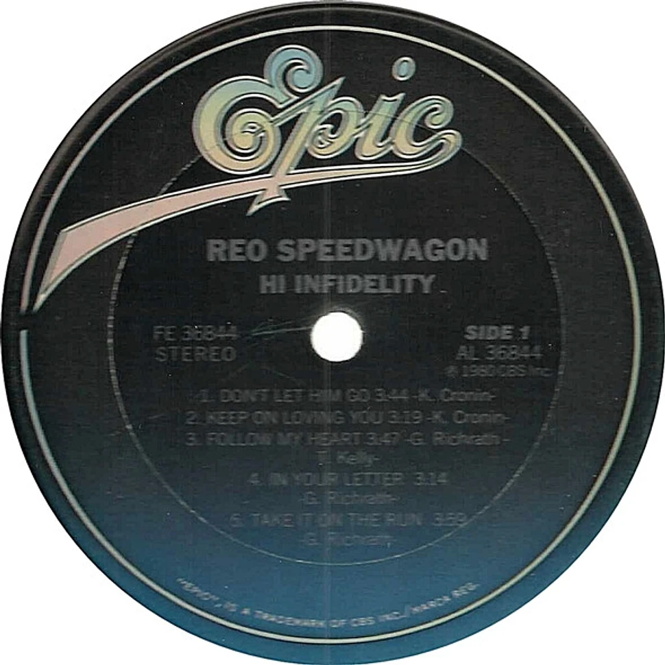 REO Speedwagon - Hi Infidelity