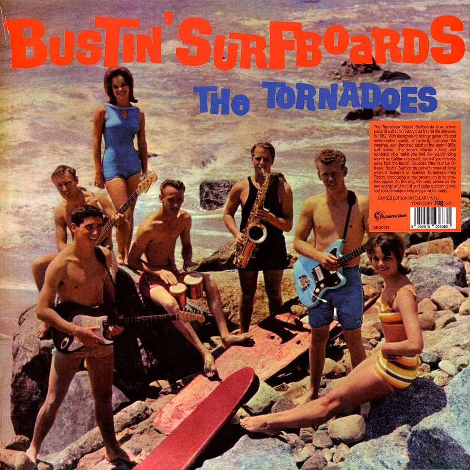 Tornadoes - Burstin' Surfboards Clear Vinyl Edtion