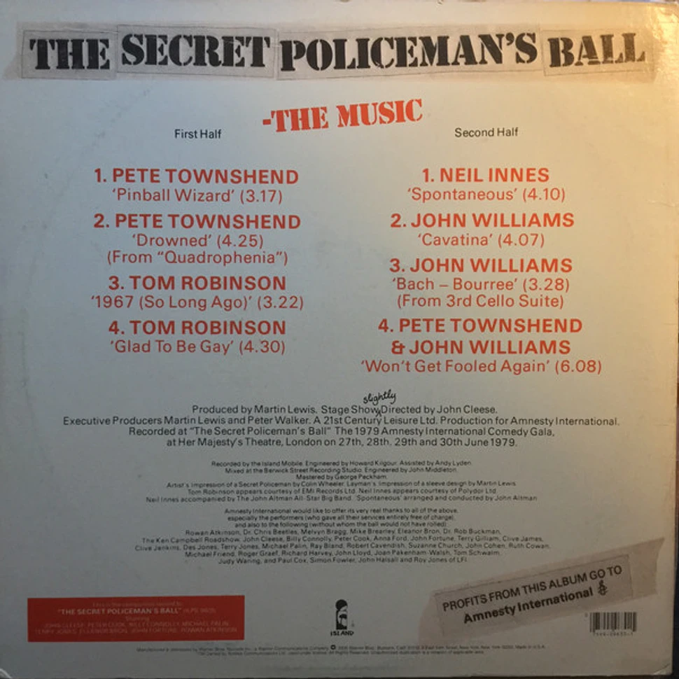 V.A. - The Secret Policeman's Ball - The Music