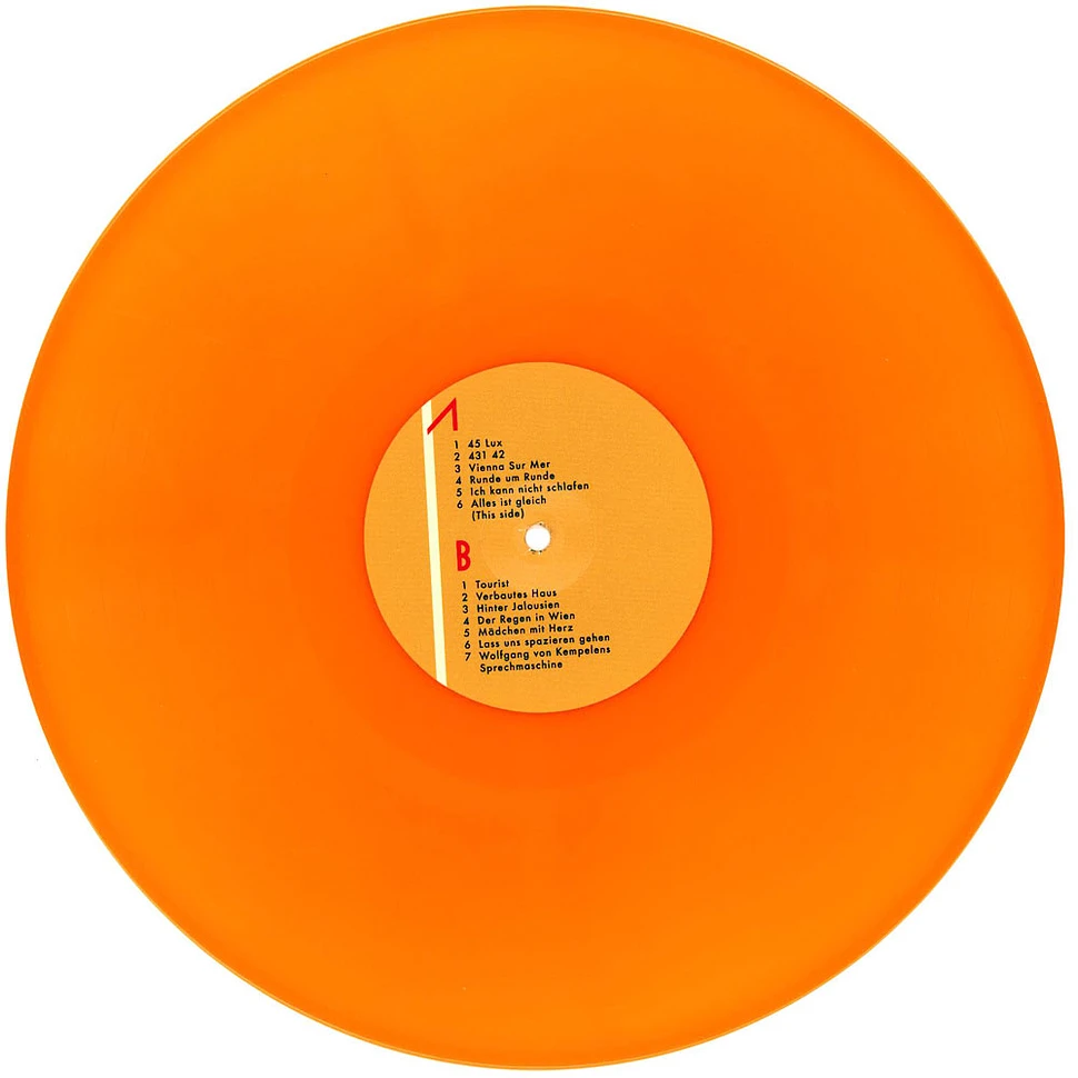 Andreas Dorau - Wien Limited 2LP HHV Exclusive Orange Vinyl Edition