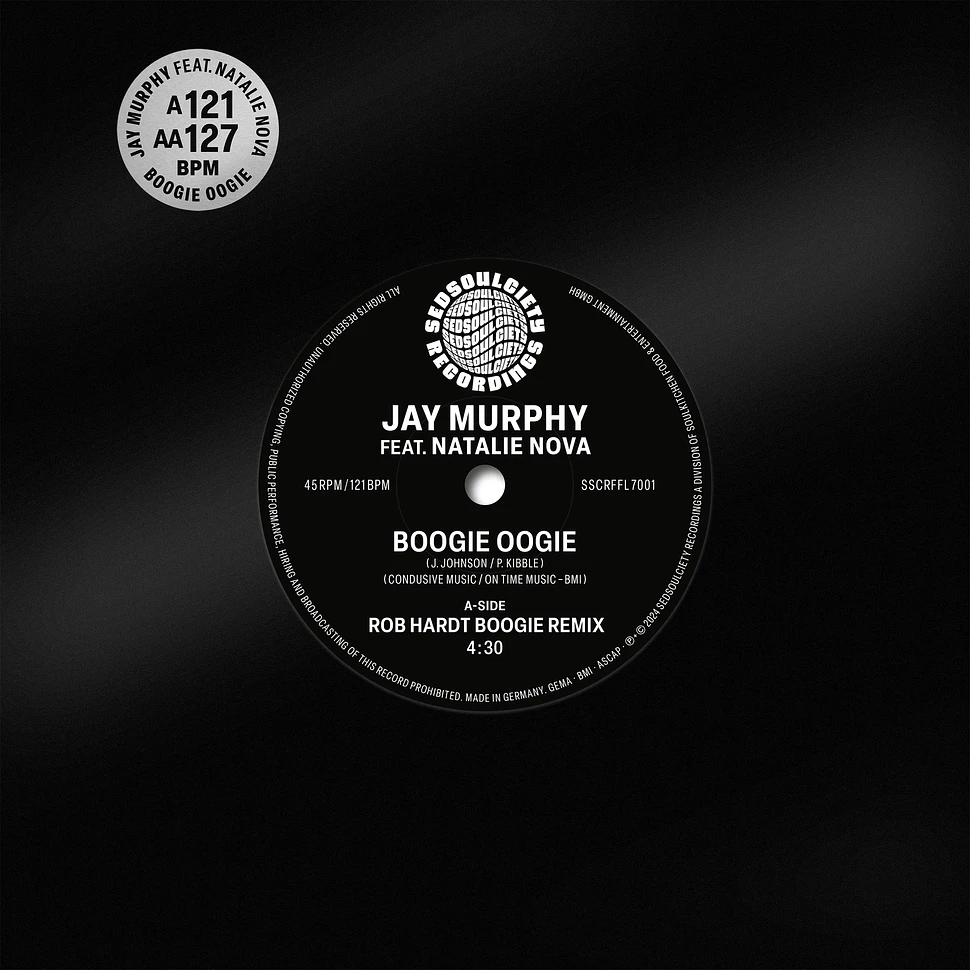 Jay Murphy - Boogie Oogie Feat. Natalie Nova Silver Grey Metallic Vinyl Edition