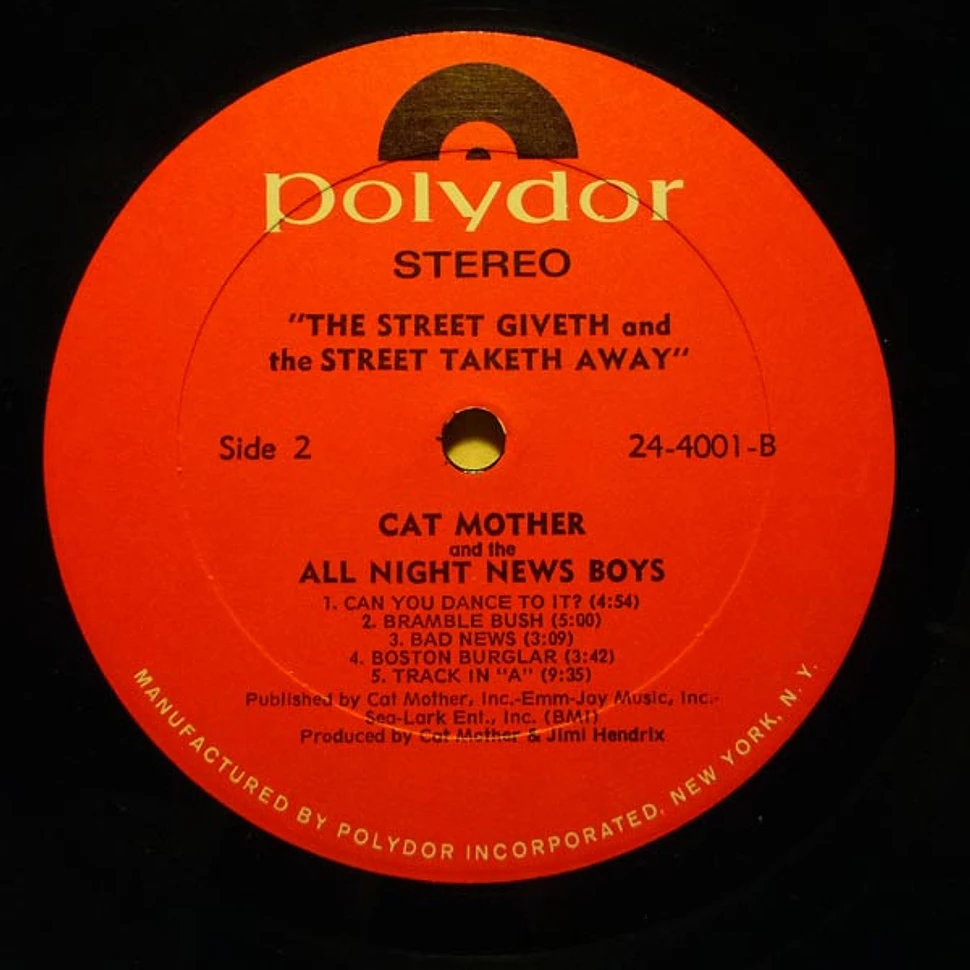 Cat Mother And The All-Night Newsboys - The Street Giveth.. And The Street Taketh Away