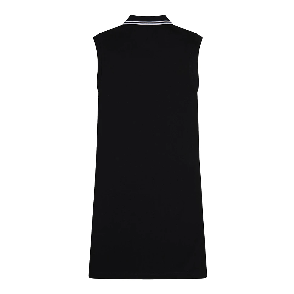 新品　FRED PERRY Sleeveless Dress Fred Perry sleeveless tipped polo dress in white/black | ASOS
