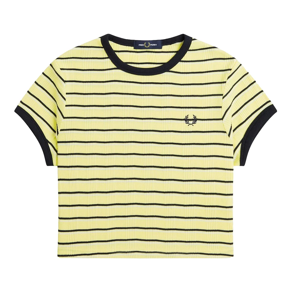 Fred Perry - Striped Ribbed T-Shirt