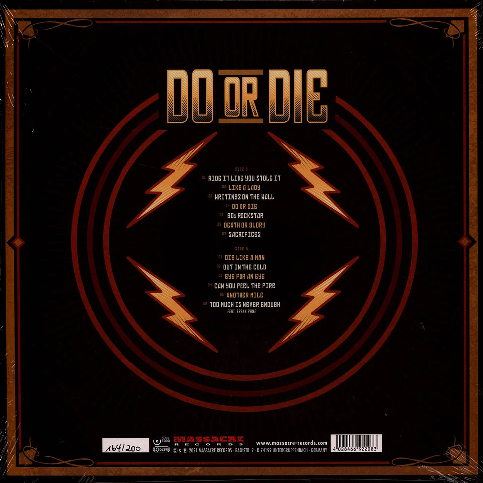 Spitfire - Do Or Die Lim. Black Vinyl Edition