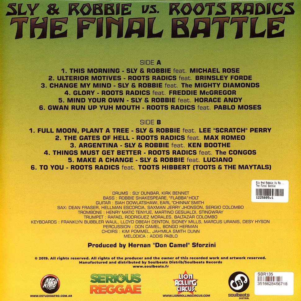 Sly And Robbie Vs Roots Raddics - The Final Battle