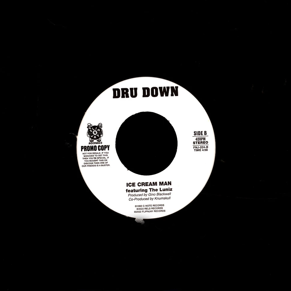 Dru Down - Pimp Of The Year / Ice Cream Man Black Promo Vinyl Edition