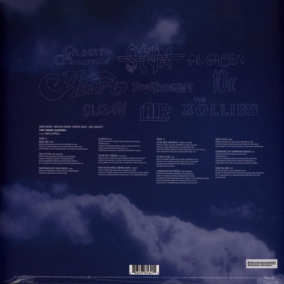 V.A. - The Virgin Suicides Deluxe 25th Anniversary Edition