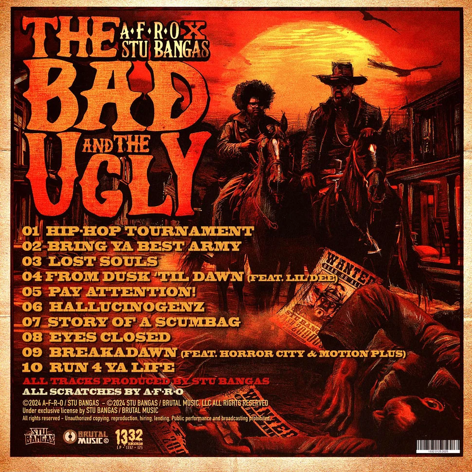 A-F-R-O X Stu Bangas - The Bad And The Ugly Golden Vinyl Edition