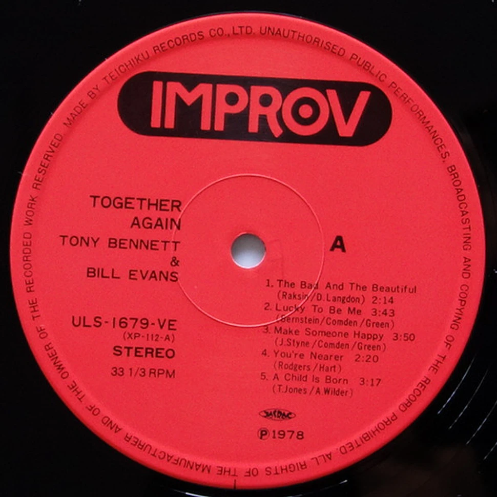 Tony Bennett & Bill Evans - Together Again