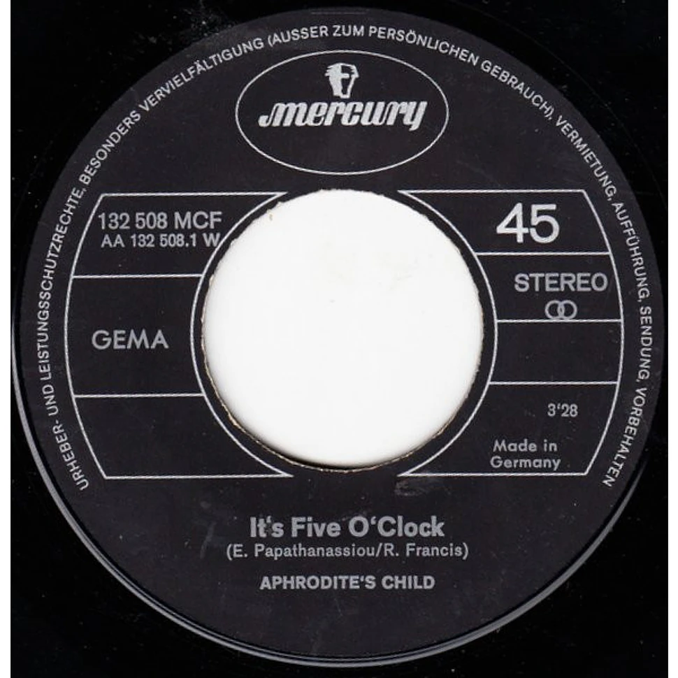 Aphrodite's Child - It's Five O' Clock / Funky Mary