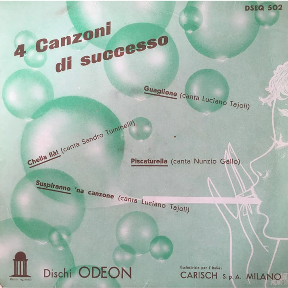 Luciano Tajoli, Sandro Tuminelli, Nunzio Gallo - 4 Canzoni Di Successo