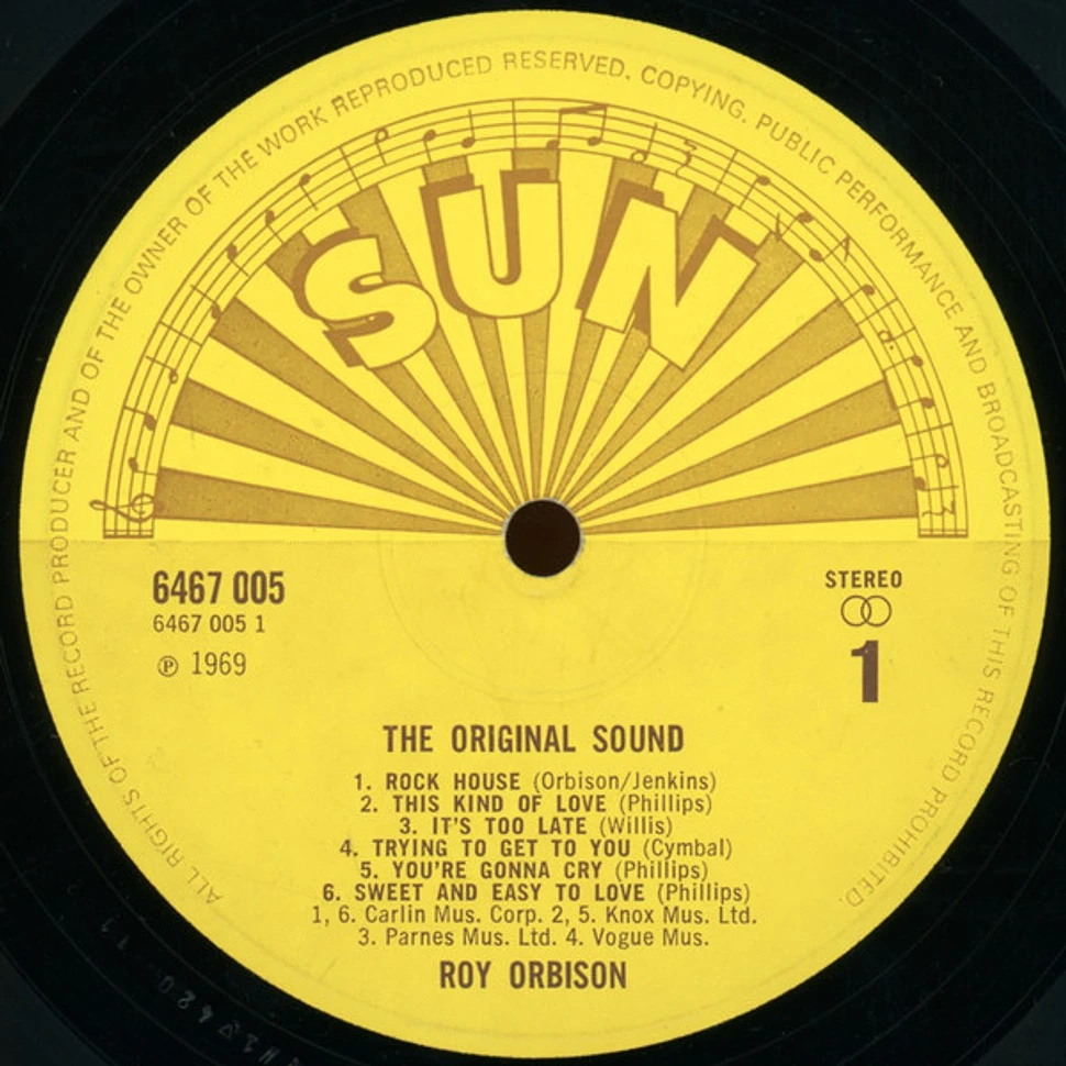 Roy Orbison - The Original Sound