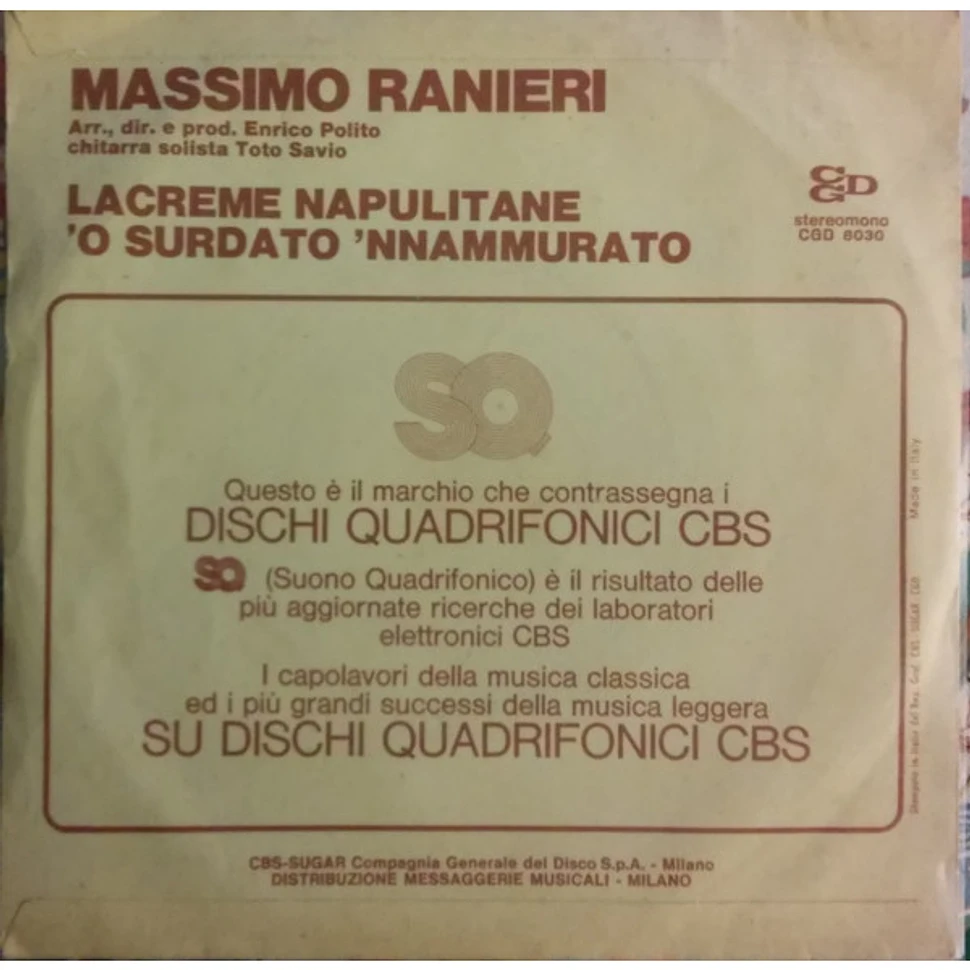 Massimo Ranieri - 'O Surdato 'Nnammurato