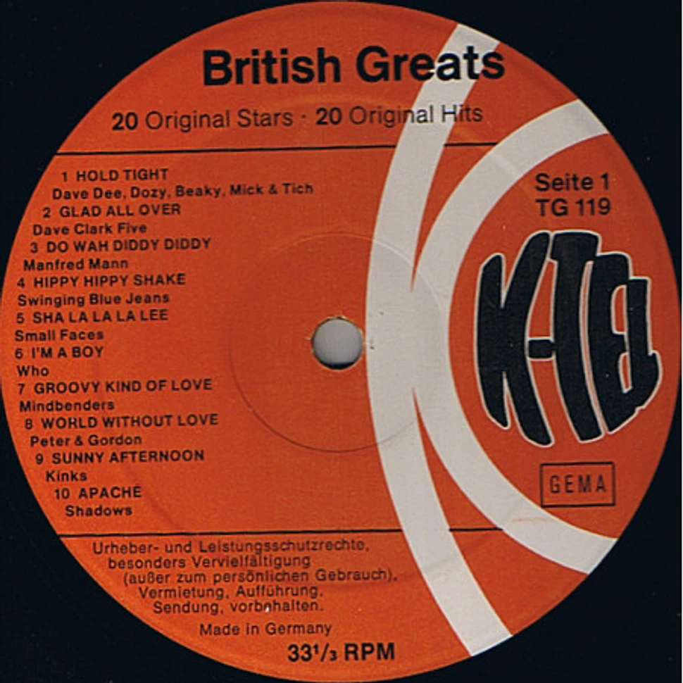 V.A. - K-Tel's British Greats