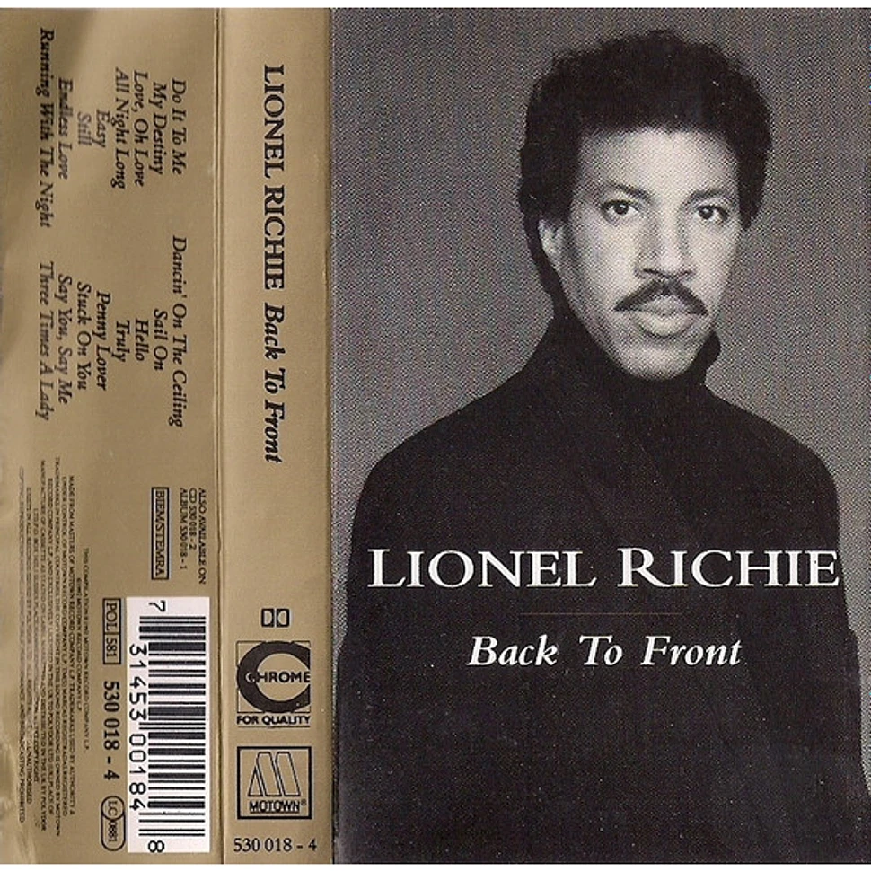 Lionel Richie - Back To Front