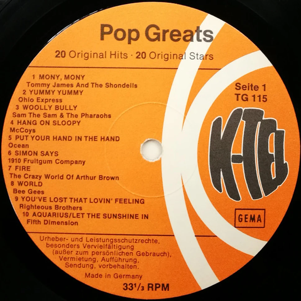 V.A. - K-Tel's Pop Greats