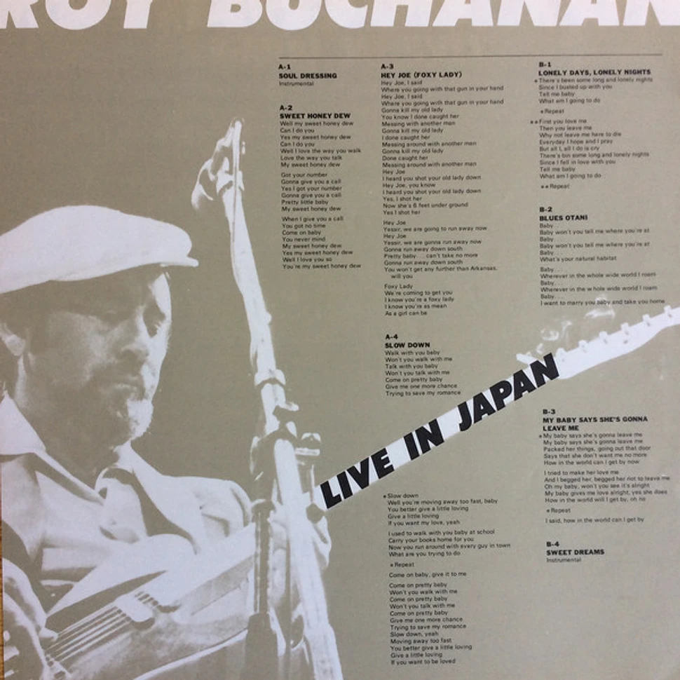 Roy Buchanan - Live In Japan