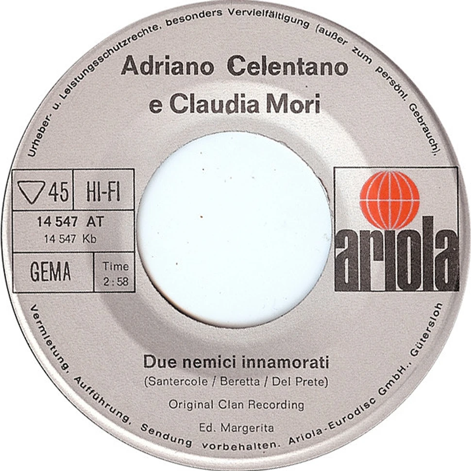 Adriano Celentano - Lavoro E Amore (Chi Non Lavora Non Fa L'Amore)