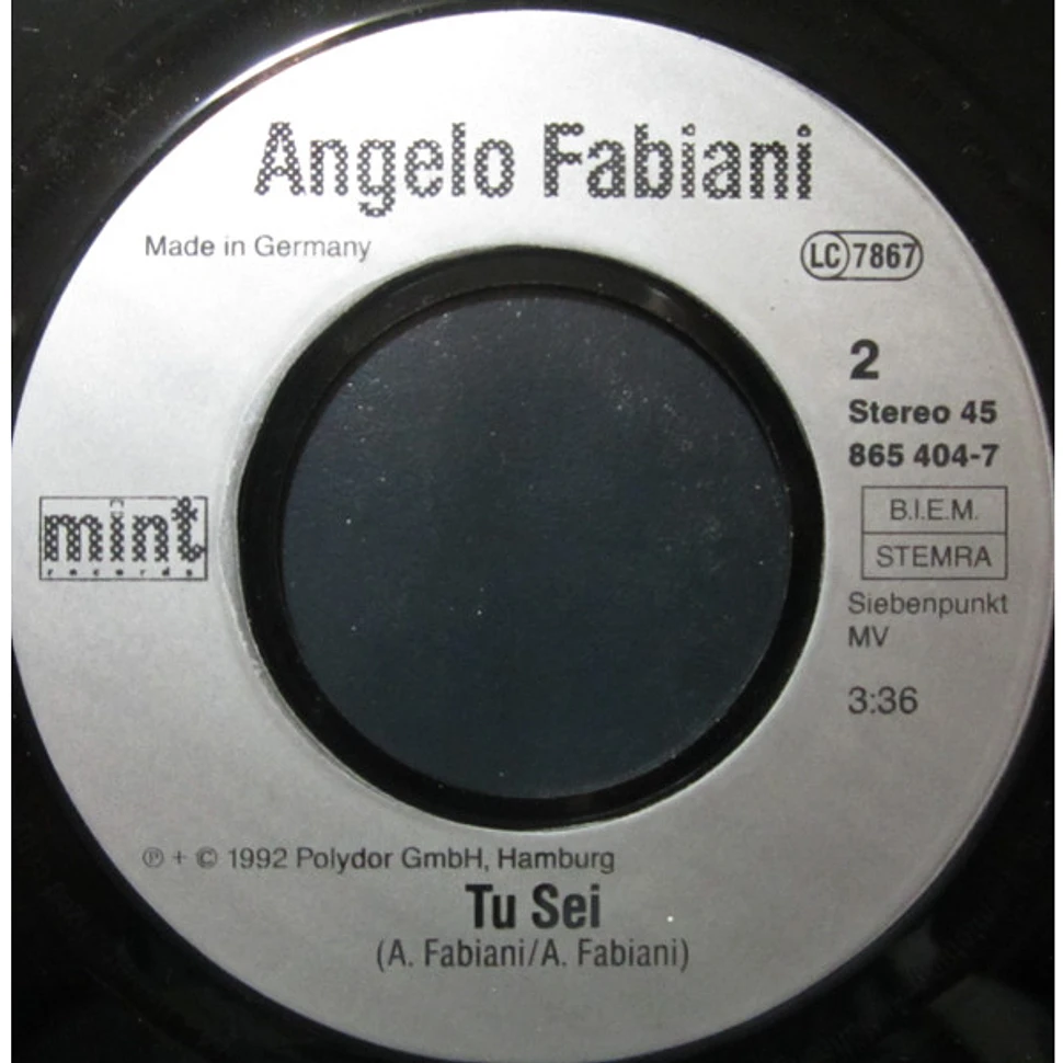 Angelo Fabiani - Arrivederci / Tu Sei