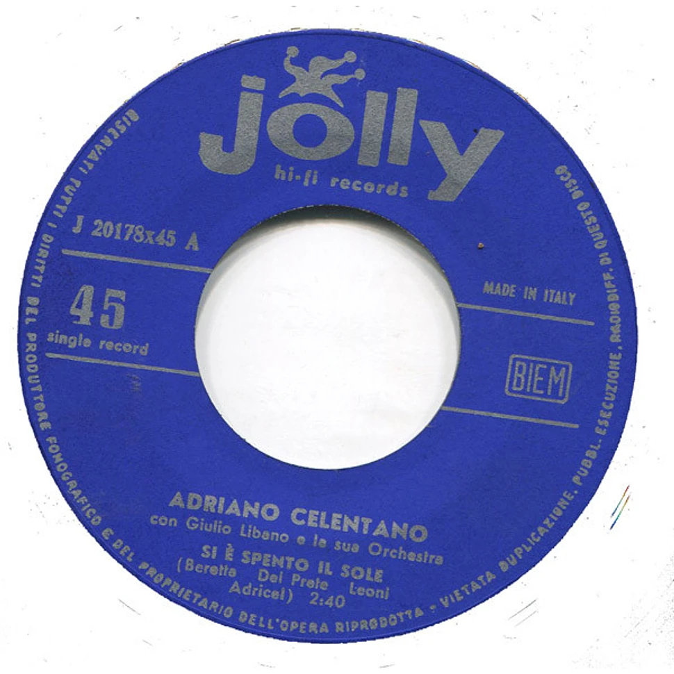 Adriano Celentano - Si È Spento Il Sole