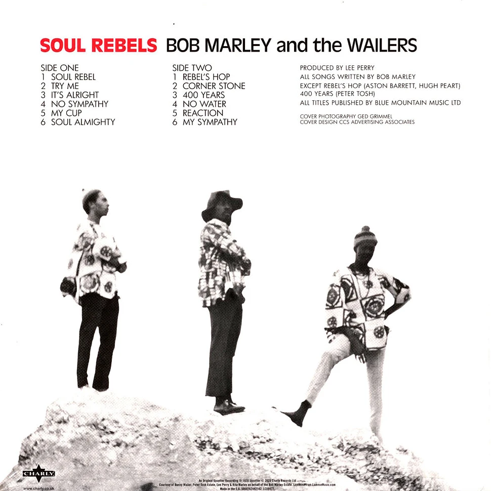 Bob Marley & The Wailers - Soul Rebels Smokey Blue Vinyl Edition