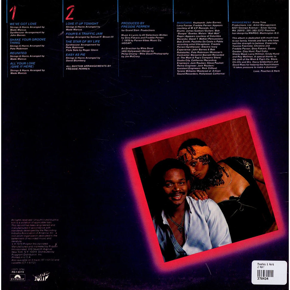 Peaches & Herb - 2 Hot!