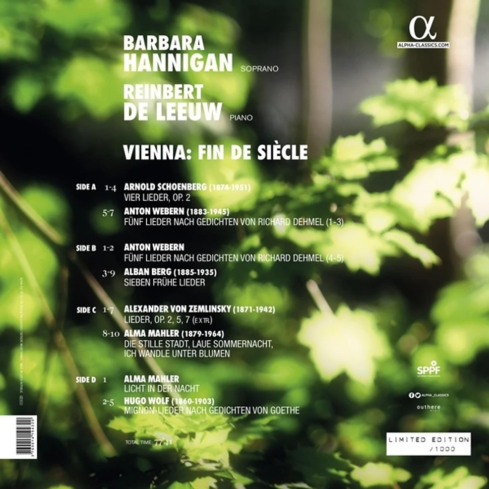 Hannigan, Barbara / Leeuw, Reinbert De / Wolf / Schönberg / Webern / Zemlinsky / Mahler, A. / Berg - Vienna-Fin De Siècle