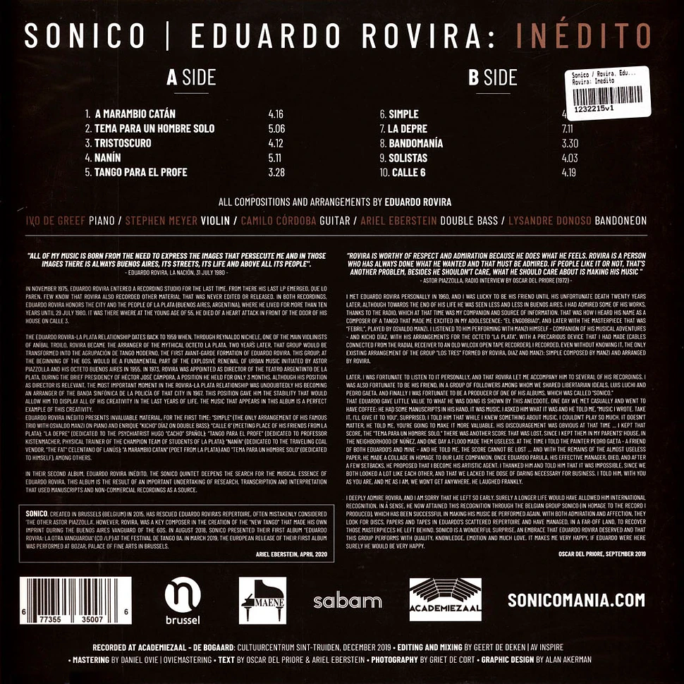 Sonico - Rovira: Inedito