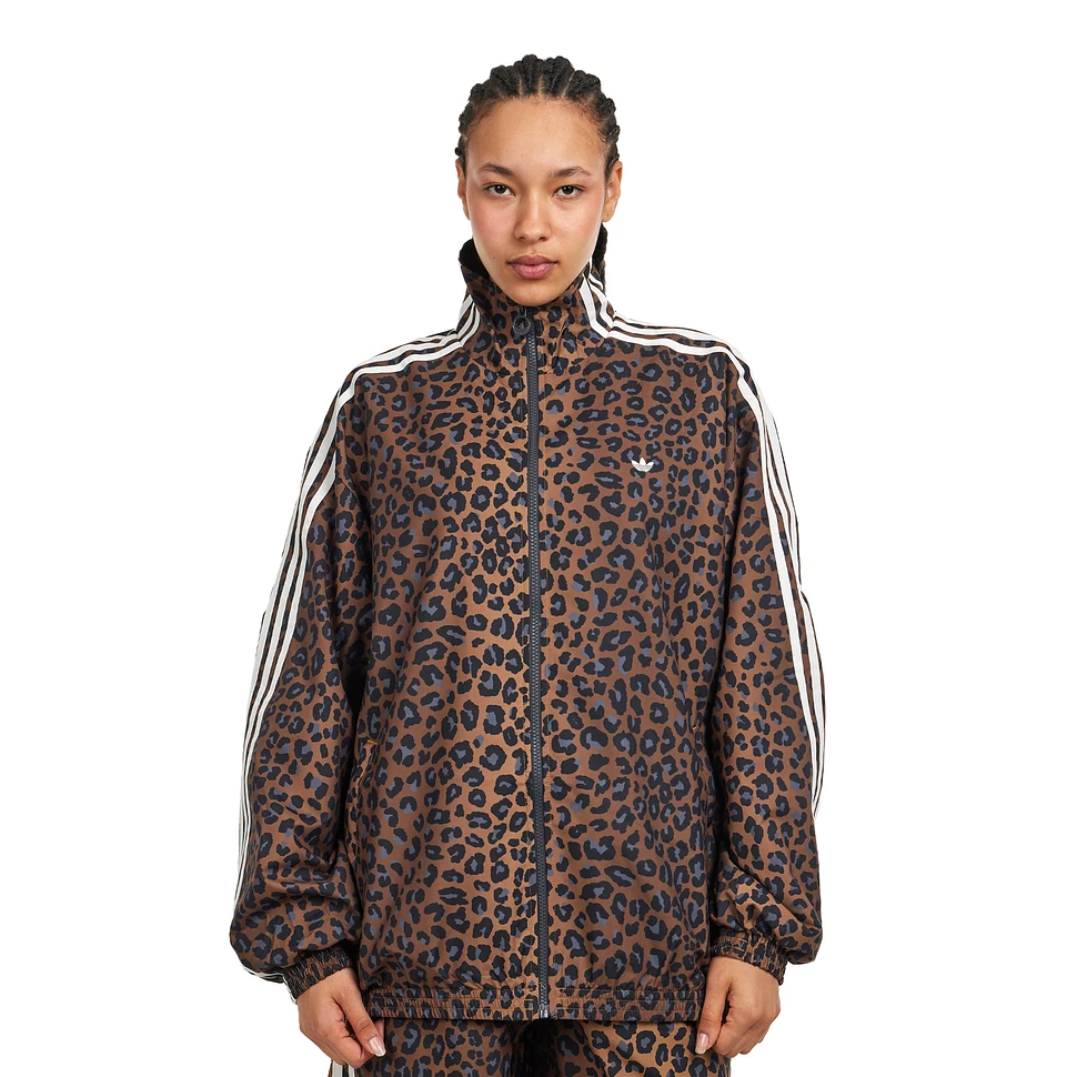 adidas - Leopard Firebird Oversized Track Top (Multicolor) | HHV