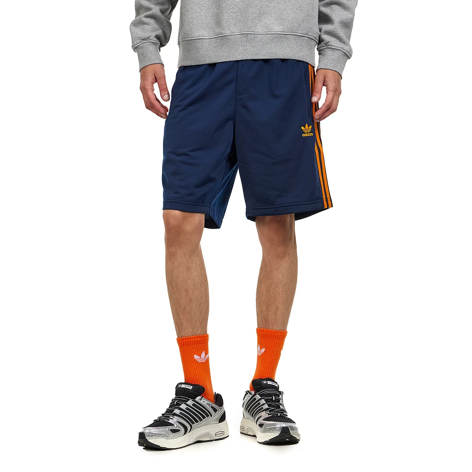 adidas - Adicolor Firebird Shorts (Night Indigo / Crew Orange) | HHV
