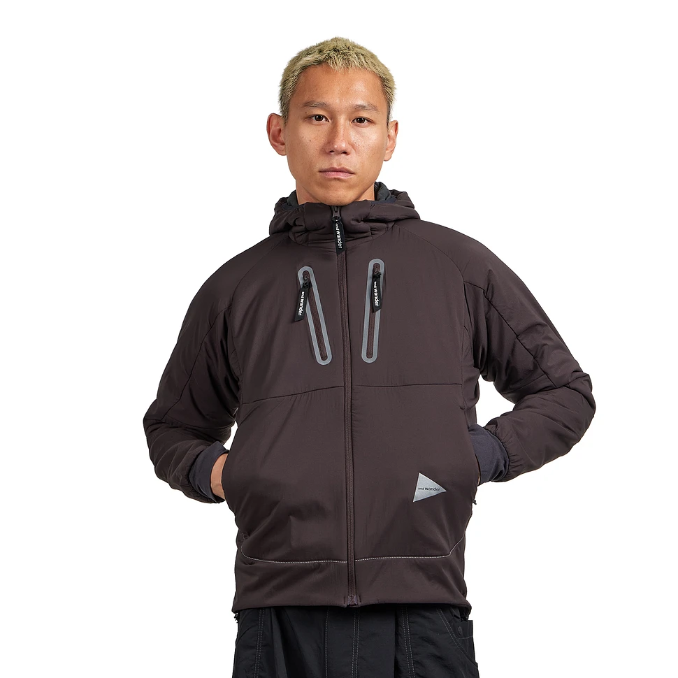 and wander - Alpha Air Hoodie (Bordeaux) | HHV