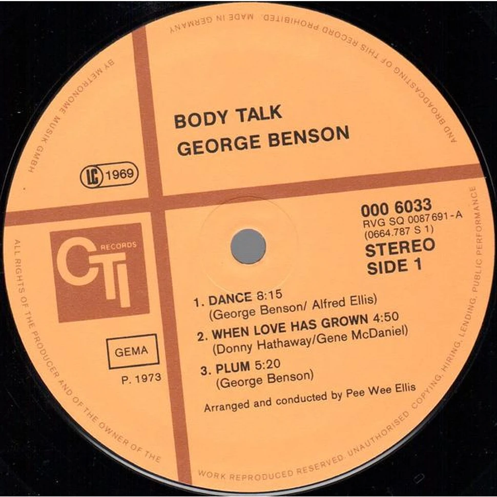 George Benson - Body Talk