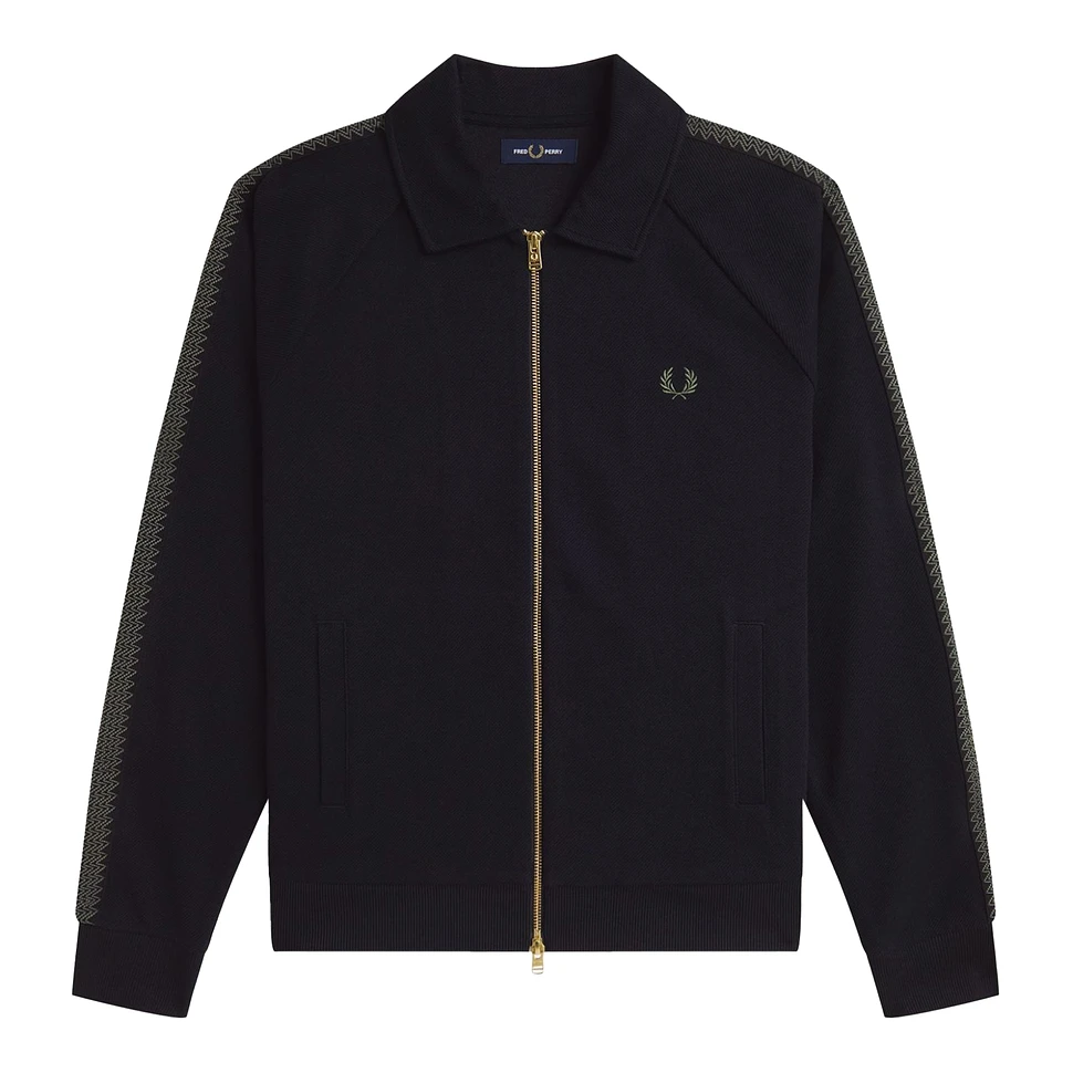 Fred Perry - Tennis Grip Taped Track Jacket (Black) | HHV
