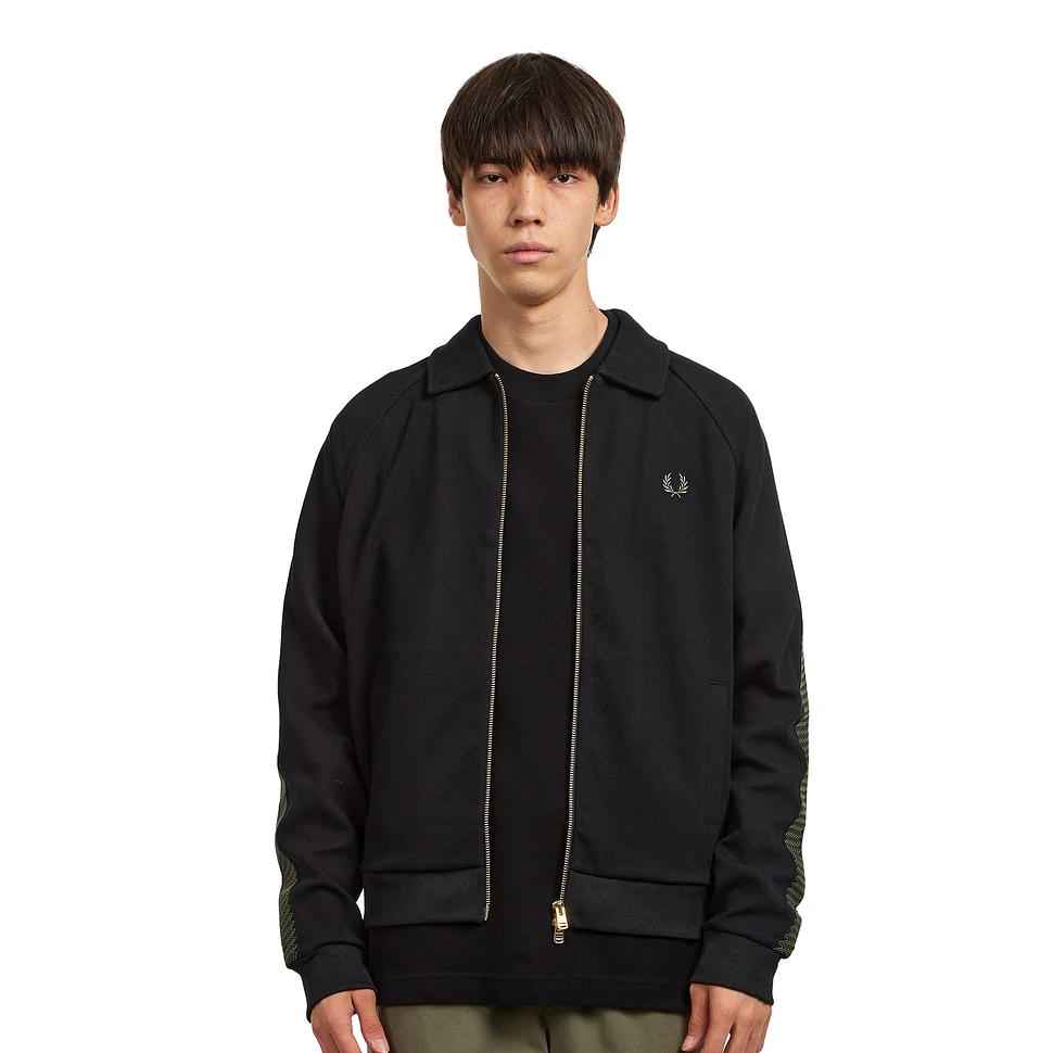 Fred Perry - Tennis Grip Taped Track Jacket (Black) | HHV